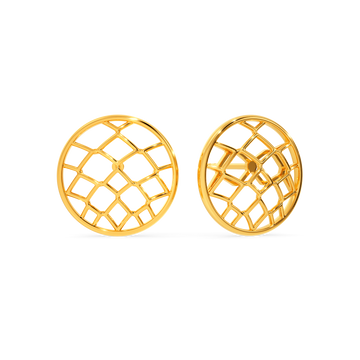 Net O Veil Gold Earrings