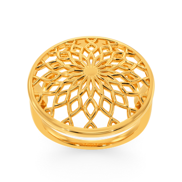 Totally Netted Gold Rings