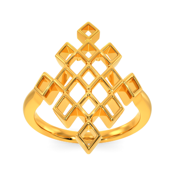 Fall For Nets Gold Rings