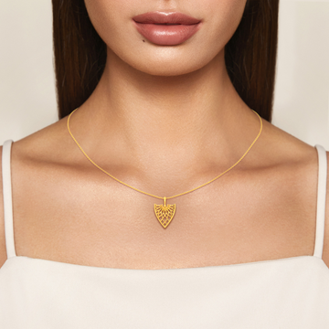 Net Zoned Gold Pendants