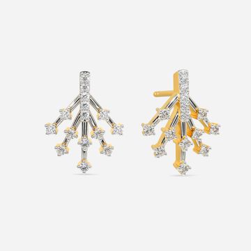 Sequined Shimmer Diamond Earrings