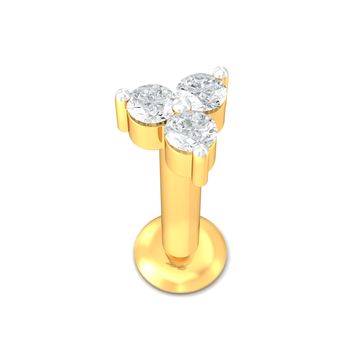 Tri-Light Diamond Nose Pins
