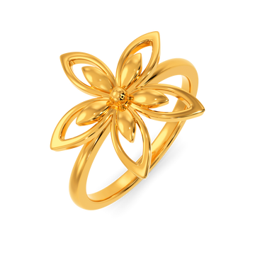 Florals of the Fall Gold Rings