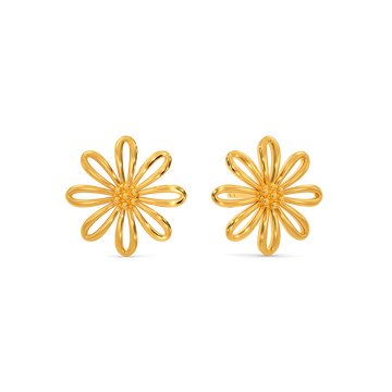 Florals n More Gold Earrings