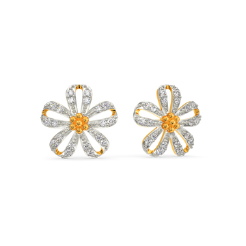 Lets Talk Florals Diamond Earrings