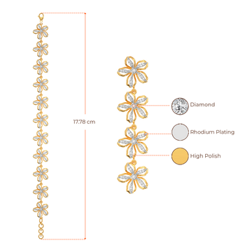 Petals Story Diamond Bracelets