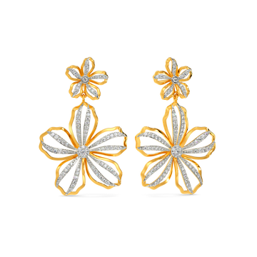 Petals Story Diamond Earrings