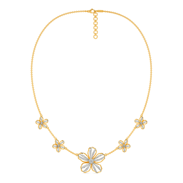 Petals Story Diamond Necklaces