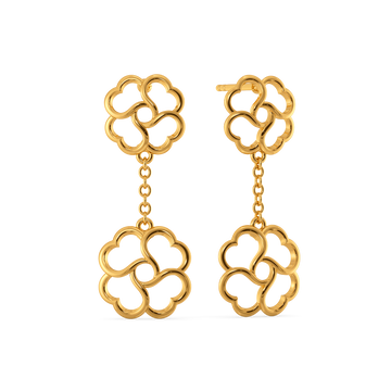 Petal Poise Gold Earrings