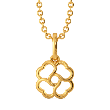Petal Poise Gold Pendants