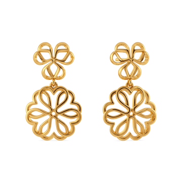 Bloom Layers Gold Earrings