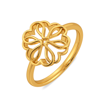 Bloom Layers Gold Rings