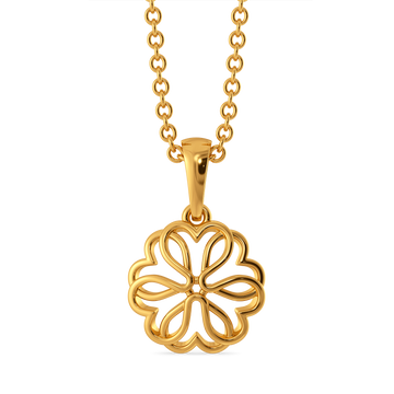 Bloom Layers Gold Pendants