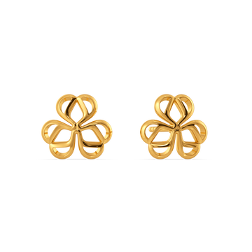 Bloom Layers Gold Earrings