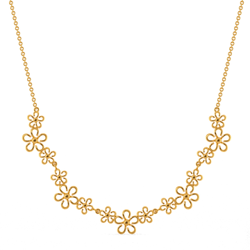 Soft Buds Gold Necklaces