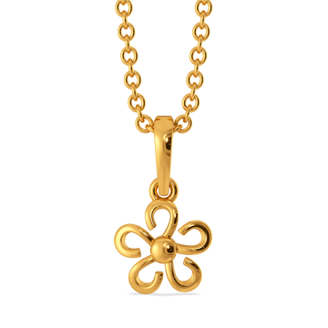 Soft Buds Gold Pendants