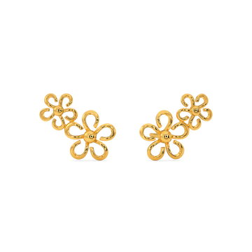 Soft Buds Gold Earrings