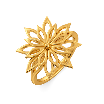 Garden Glow Gold Rings