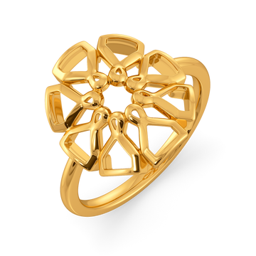 Fresh Petals Gold Rings