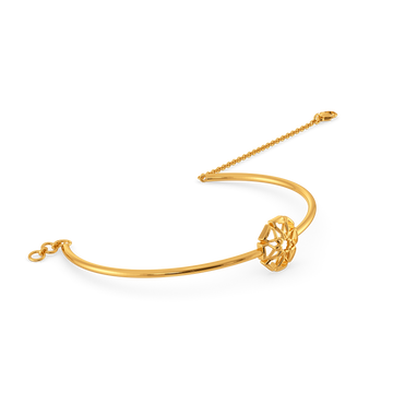 Fresh Petals Gold Bangles