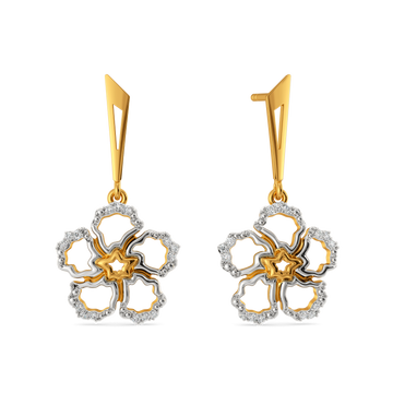 Bloom Curve Diamond Earrings