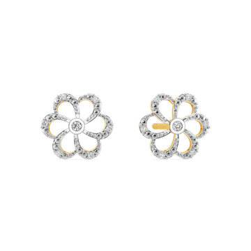 Floral Flow Diamond Earrings