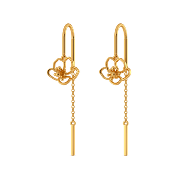 Bloom Cutout Gold Earrings