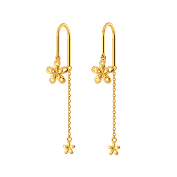 Flora Drift Gold Earrings