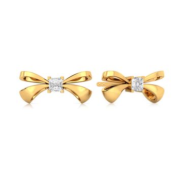 Take a Bow Diamond Earrings
