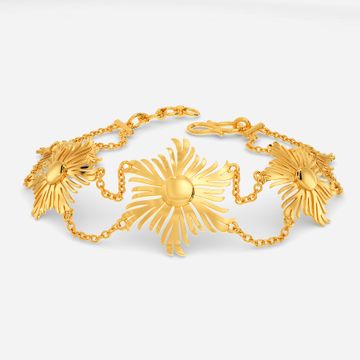 Whimsical Sun Gold Bracelets