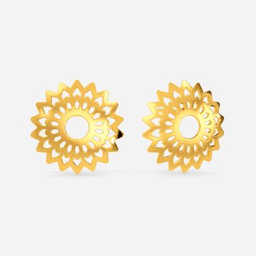 Spirit O Sun Gold Earrings
