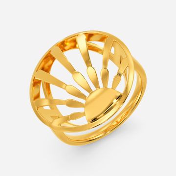 Totally Sunlit Gold Rings