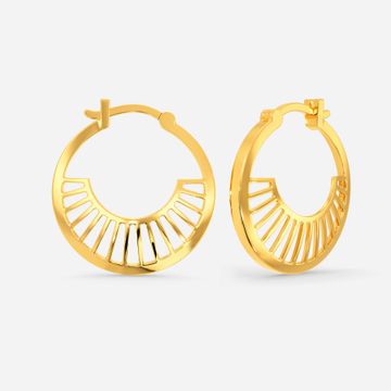 Radiant Rays Gold Earrings