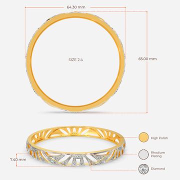 Feels Like a Sun Day Diamond Bangles