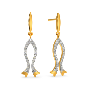 On a Beach Vacay Diamond Earrings