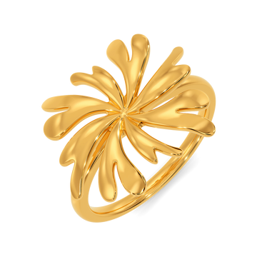 Ocean Power Gold Rings