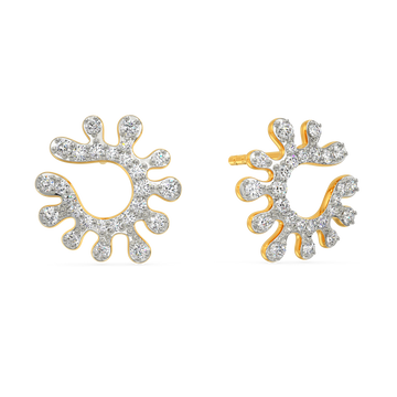 Aquamarine  Diamond Earrings