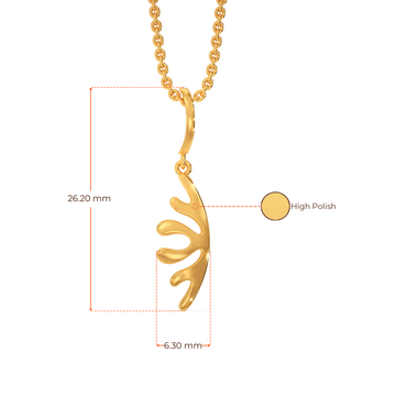 Ocean Like  Gold Pendants