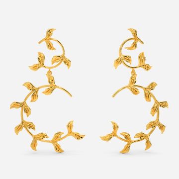 Wreath Of Greek Gold Earrings