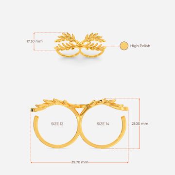 Goddess Gia Gold Rings