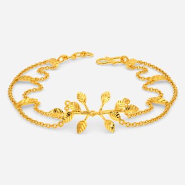 Greek Gold Leaves Gold Bracelets