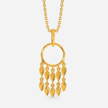 Greek Olive Gold Pendants