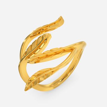 Olive Leaves Gold Rings