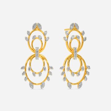 Greek Goddess Diamond Earrings