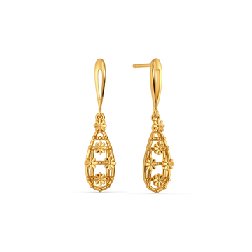 Lace Reimagined Gold Earrings