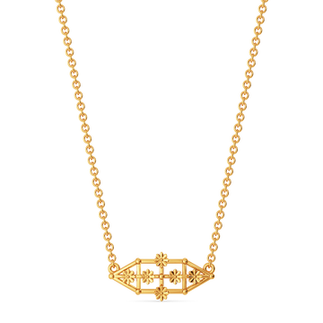 Lace Reimagined Gold Necklaces