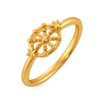 Lovely Lace Gold Rings