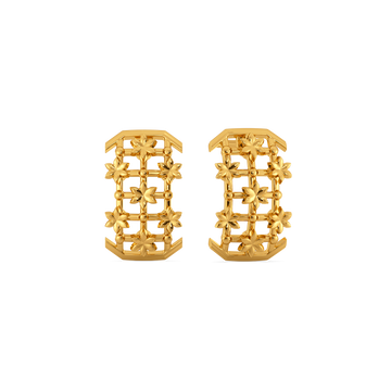 Lovely Lace Gold Earrings