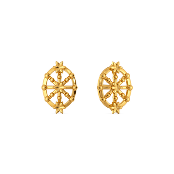 Lovely Lace Gold Earrings