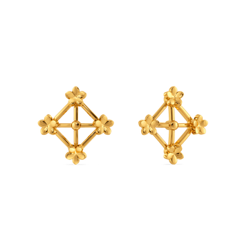 Bloom Lace Gold Earrings